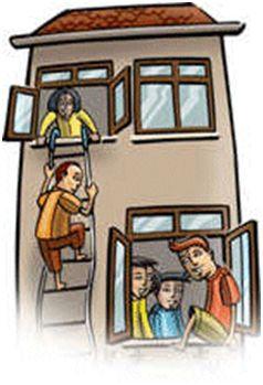 Make sure there is a safe way to reach the ground Make sure there is a safe way to reach the ground